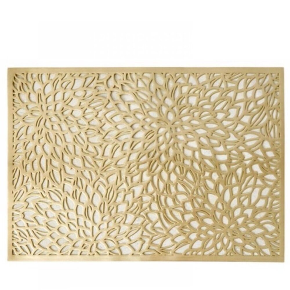 Gold Placemats Laser Cut Elegant Everyday Special Occasion Holiday Elegant 4 PC - Picture 2 of 16